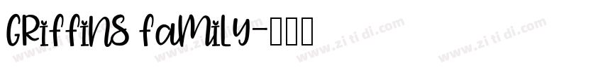 Griffins family字体转换